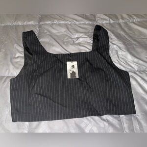 Sincerely Jules Black Striped Vest
